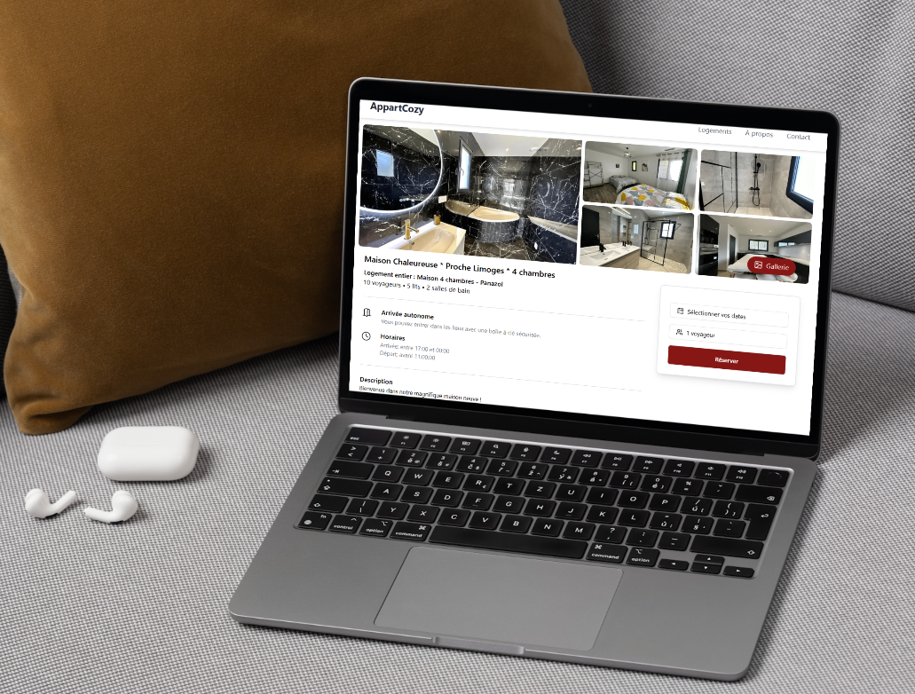 Plateforme de réservation courte durée